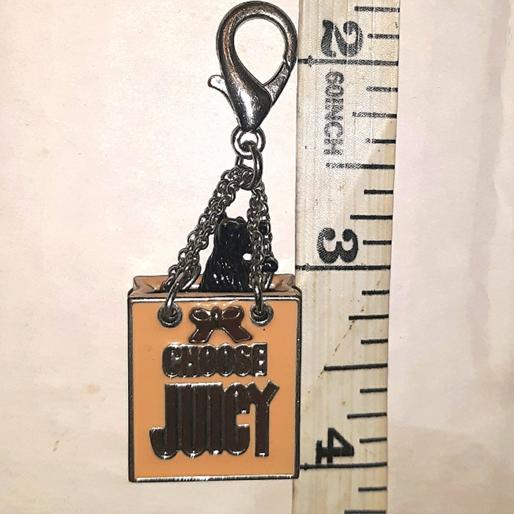 RARE-JUICY COUTURE vintage Scottie Dog Charm N Bag